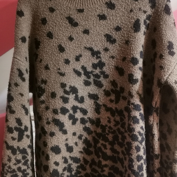 Christian siriano size medium leopard sweater - Picture 3 of 4